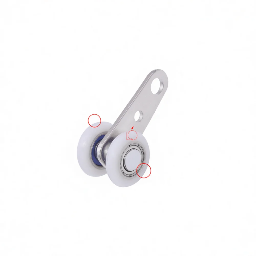 Heavy Duty Sliding Door Pulley Hanging Roller For Cabinet Wardrobe Curtain Track Window Furniture Hardware Smooth