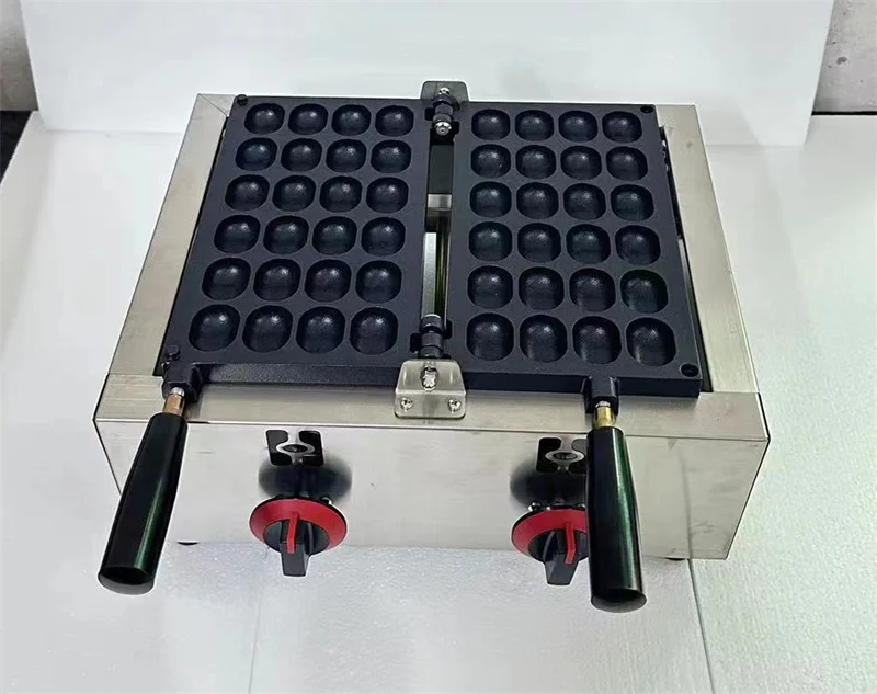 ماكينة صنع الكيك البيضاوية الصغيرة غير اللاصقة - ماكينة صنع الوافل الكهربائية للاستخدام المنزلي التجاري