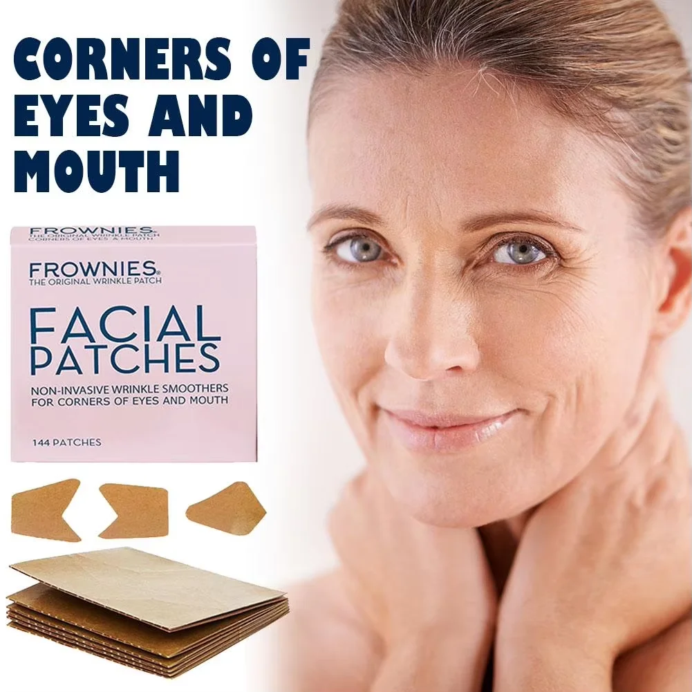 FROWNIES بقع مضادة للتجاعيد لـ C-شكل Frownies بقع المضادة للتجاعيد الوجه ملصق شد الوجه الشريط رفع للنساء الجبين