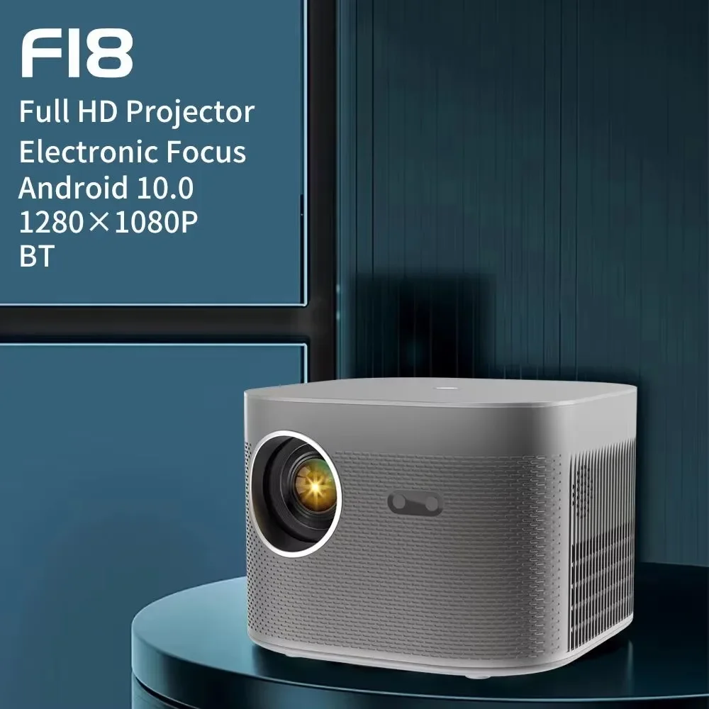 F18 LED Mini Projector 1920X1080d Android 11 Movie Beamer Supported 4K Outdoor Smart Home Theater Airplay Miracast Supported