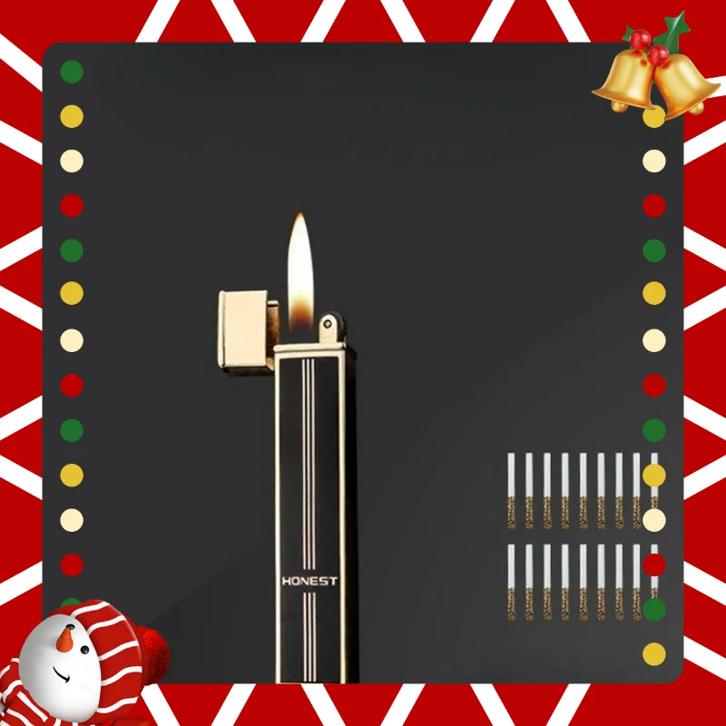 

Новая металлическая мини-шлифовальная зажигалка, надувная зажигалка, золотая классическая ультратонкая ветрозащитная зажигалка, аксессуары для сигарет, подарок высокого класса