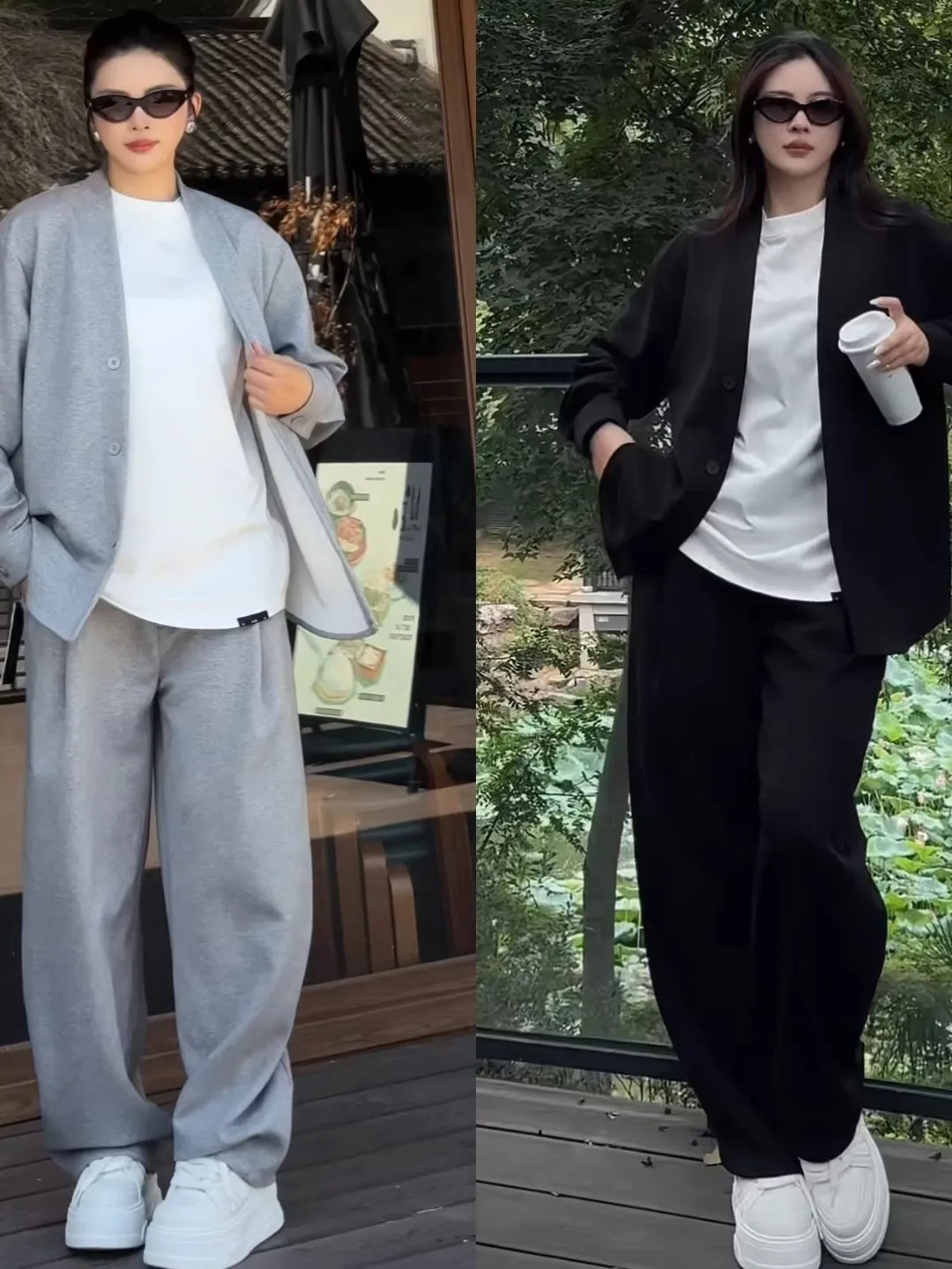 casual-sportswear-set-for-men-and-women-american-style-handsome-jacket-with-casual-pants-long-sleeve-polyester-spring-autumn