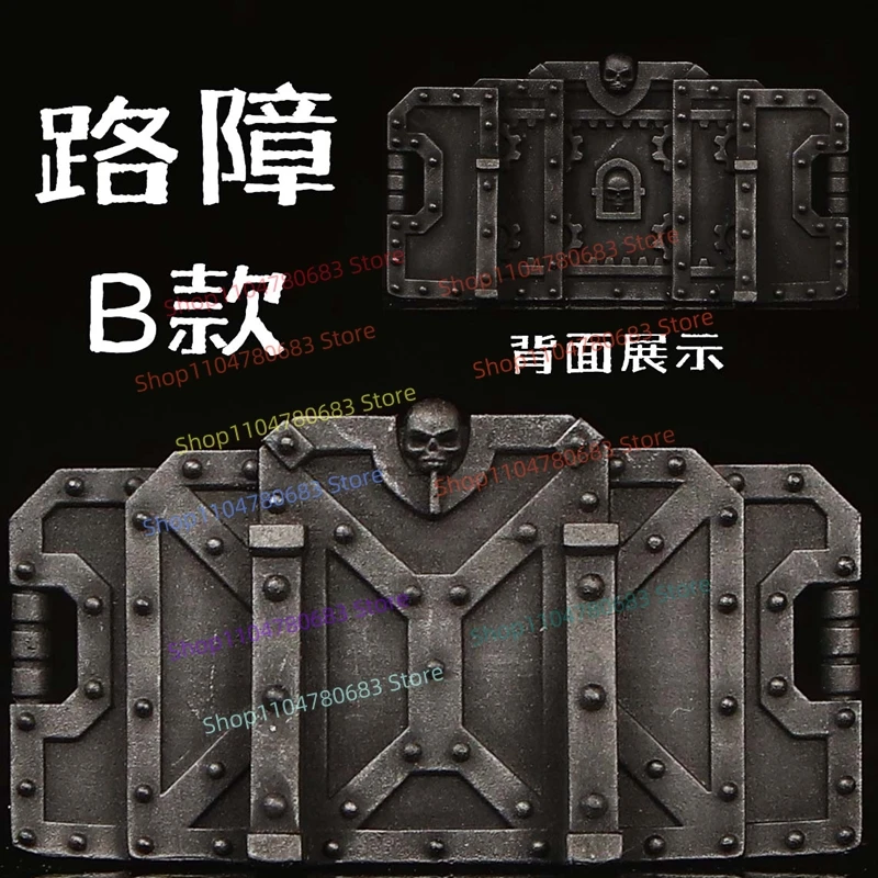 Bloc de construction MOC, accessoire de barrage routier, Mini figurine d'assemblage, affichage de modèles, accessoires de dessin animé, jouet, cadeau de vacances à collectionner