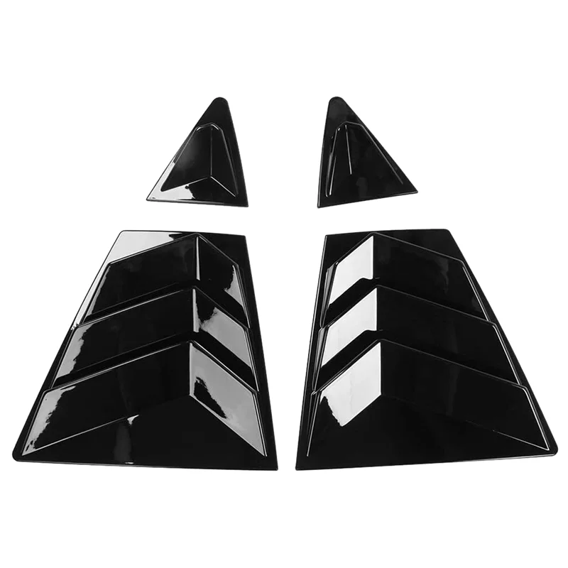 

Для Toyota Corolla 2020-2023 автомобильное заднее боковое вентиляционное стекло, жалюзи, крышка, запасные части, аксессуары, глянцевый черный-A6