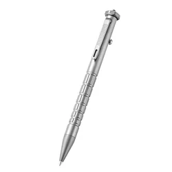 Titanium Alloy Automatic Pencil Rollerball Signature Pen G2 Refill Writing Tactical Pen EDC Tool Window Breaker 2 in 1