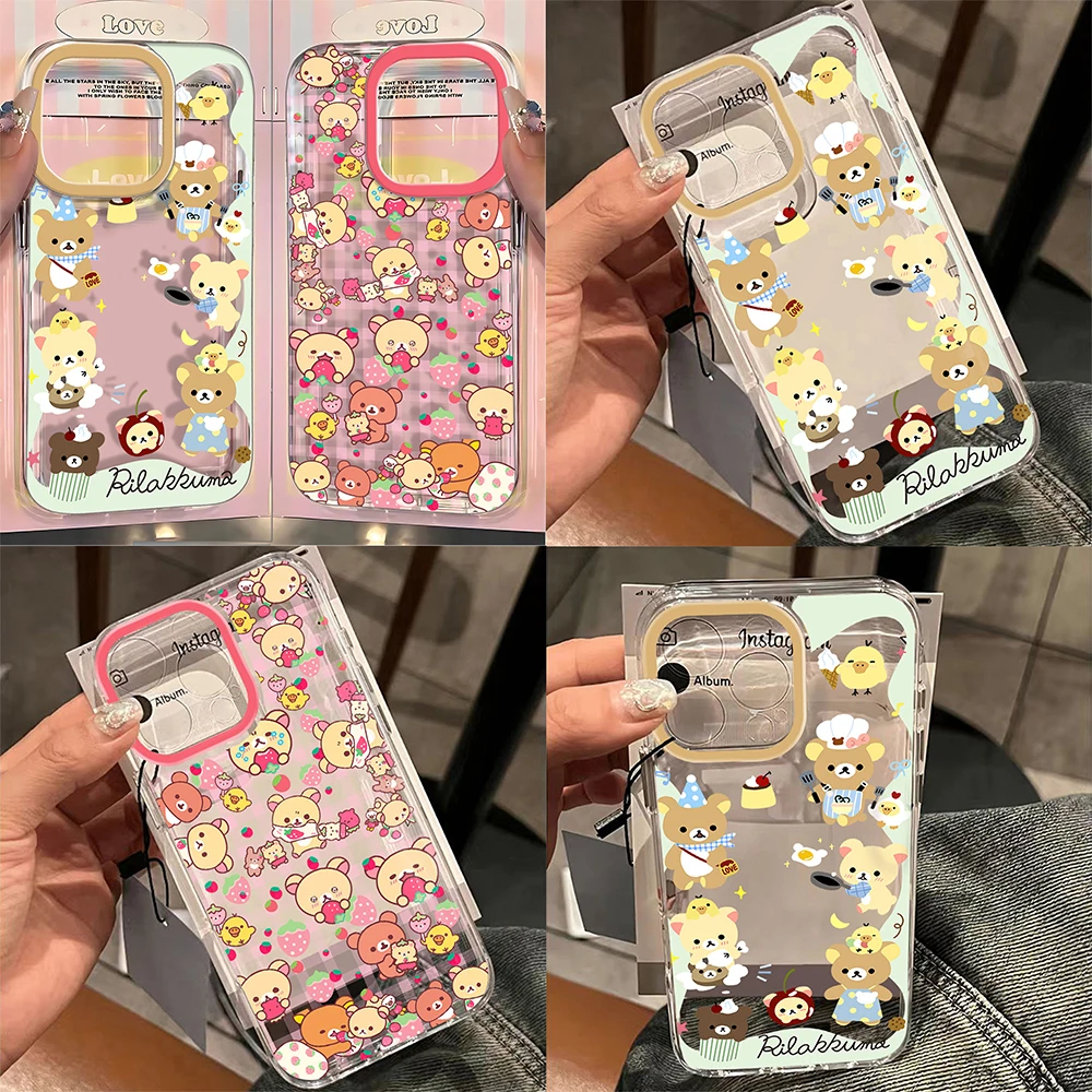 Protección con Estilo: La Mejor Funda Transparente para tu Teléfono con Diseño R-Rilakkuma
