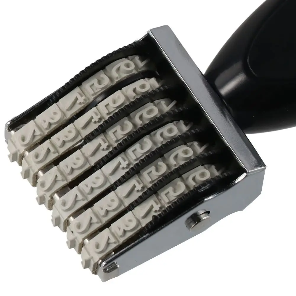 6 Digit Number Roller Stamps,Personalized Changeable Number Stamp for Office