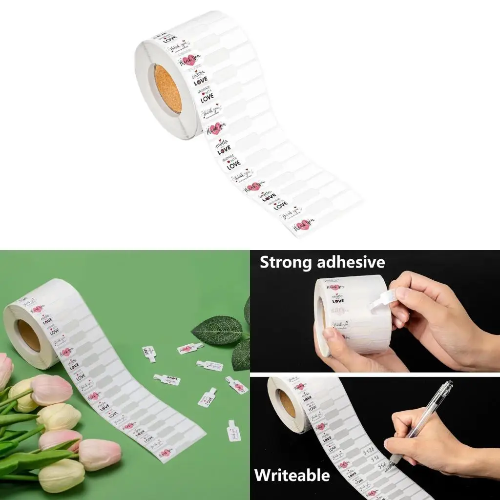 

9HJK 500pcs System System System Maging System Megrabing Stickers с клей