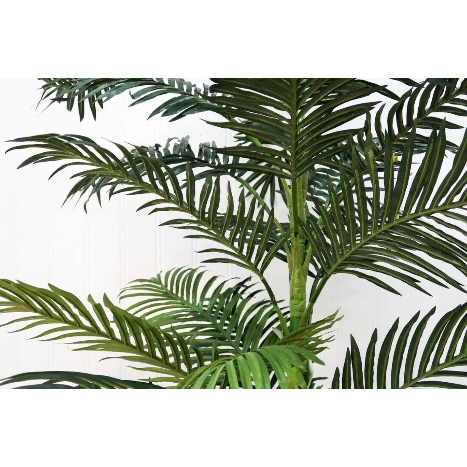 US  5 ft artificial double gold cane palm tree home garden decoration.