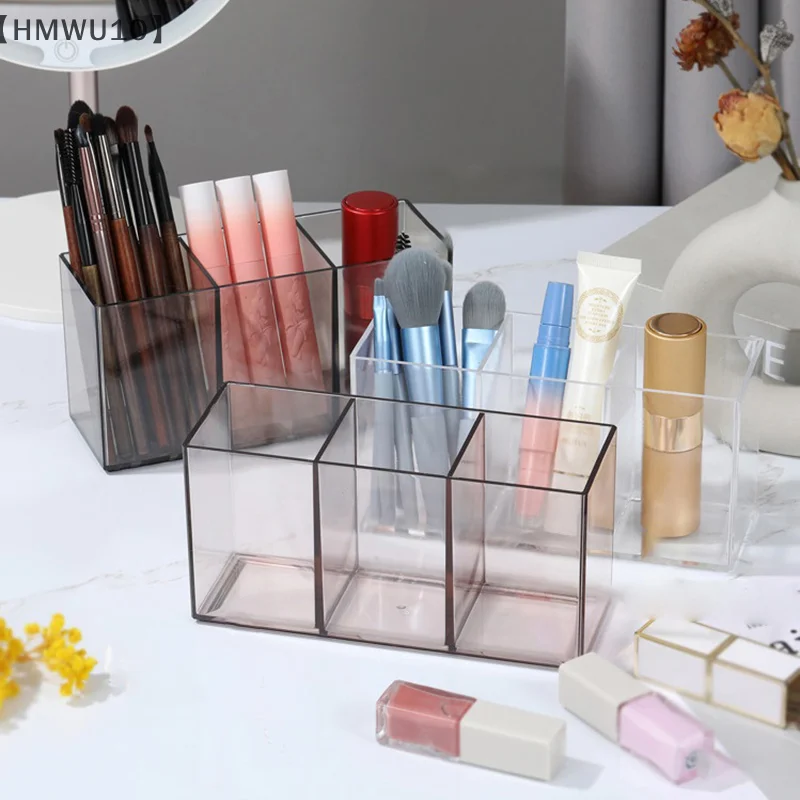 Makeup Brush Holder Makeup Organizer Cosmetic Storage Box Lipstick Eyebrow Pencil Display Stand Acrylic Transparent Box