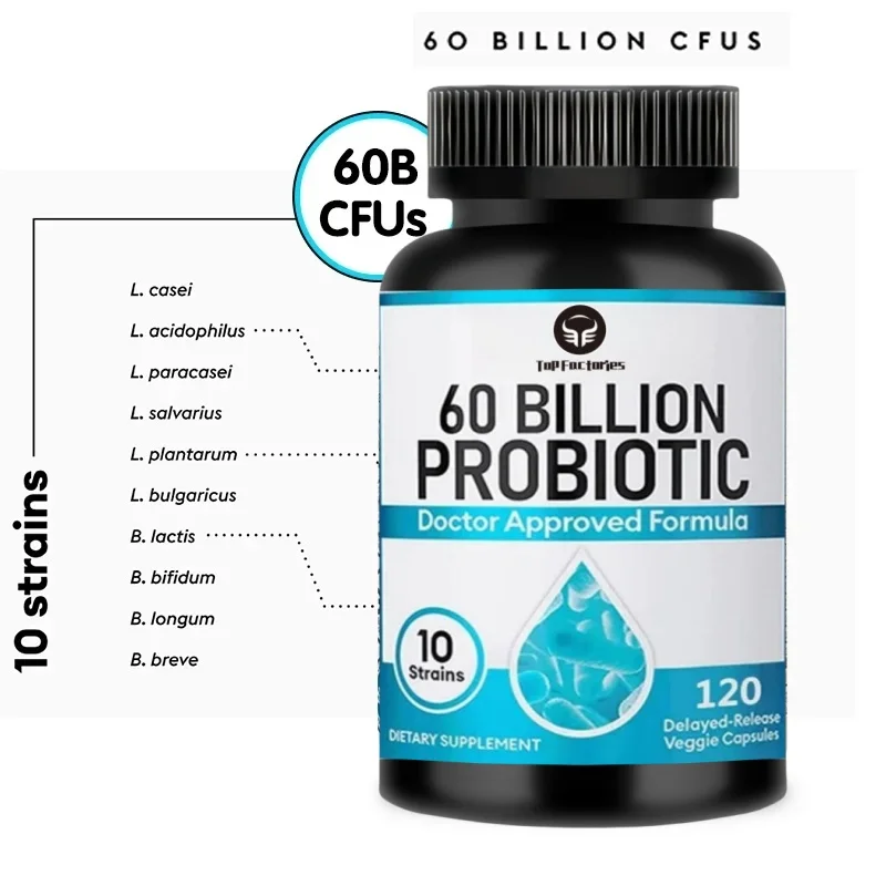 Simbiotico quotidiano - Probiotici e probiotici maschili e femminili - Salute intestinale, dististenza addominale e sollievo dalla stitichezza