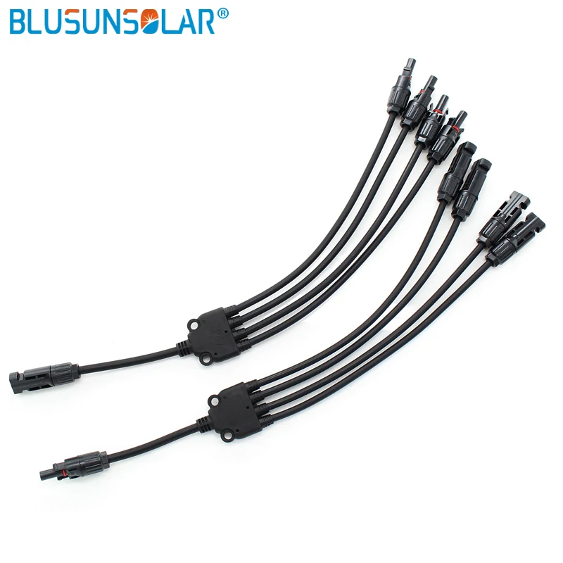 

20Pairs 4 in 1 Solar Branch Y Adapter Connectors Female Male 1 to 4 Solar Connector For Solar Panels Cable for Solar System