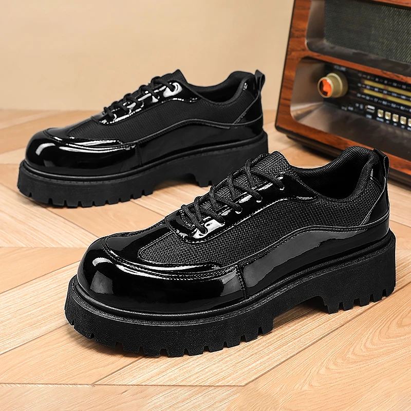 

CYYTL Mens Shoes Casual Leather Loafers Office Work Boots Platform Outdoor Walking Fashion Sport Luxury Designer Sneakers Summer