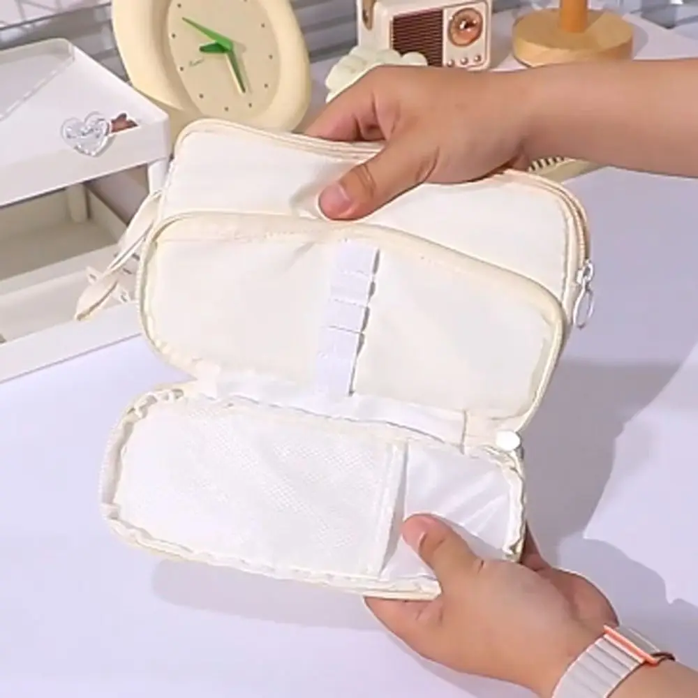 

Double-layer Ladder Pencil Case Zipper Large Capacity Kawaii Pencil Bag Creative Cute Stationery Bag Boys Ang Girls