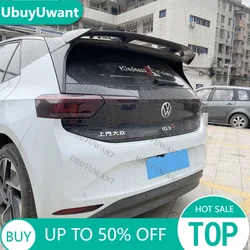 For Volkswagen VW iD3 iD4 iD5 iD6 UNPAINTED/GLOSSY BLACK/CARBON COLOR 2019 2020 2021 - 2024 Rear Roof Spoiler Lip Wings