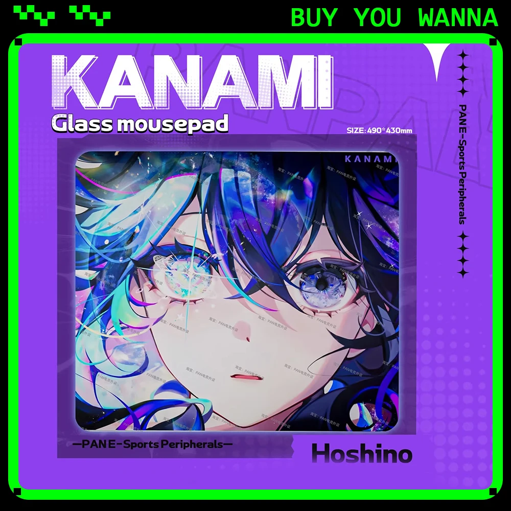 Pan Esports Kanami Hoshino Glass Mousepad Fps Smooth And Speed Mouse Pad Duplicate Kanami Minami For Ttk Apex Csgo Pc Gamer