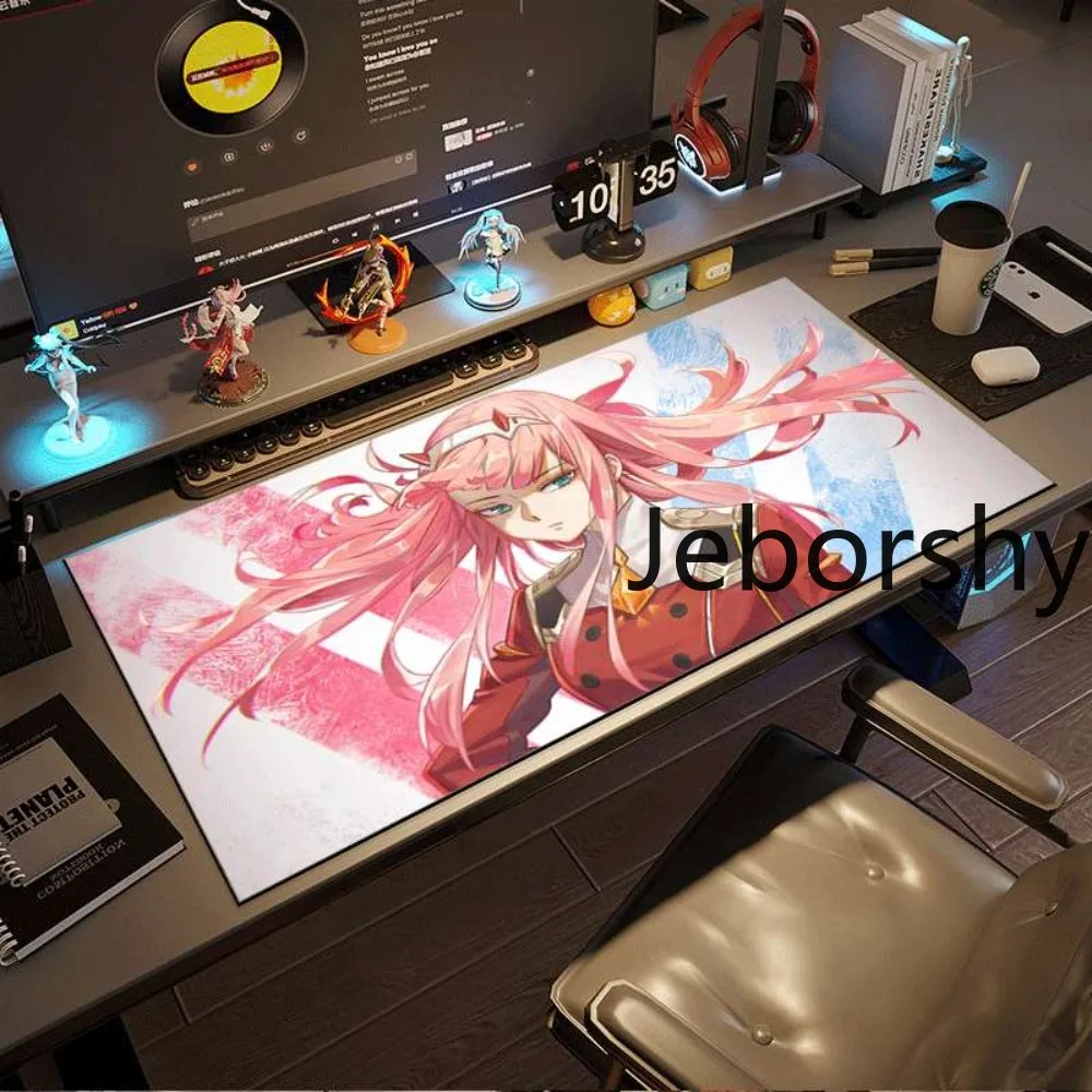 Stylish Red Uniform Anime Girl Gaming Mouse Pad, Smooth Surface Desk Mat, Perfect Gift for Gamers & Friends