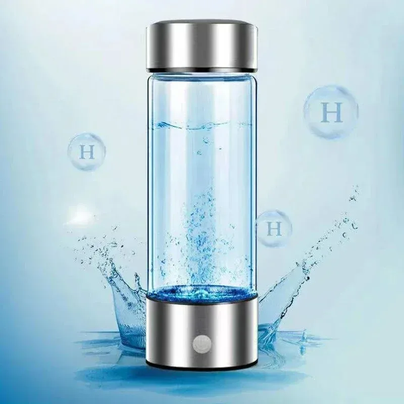 Portable Rechargeable Hydrogen Water Generator Bottle Electric Alkaline Hydrogen-Rich Water Ionizer Cup Health Care Drinkware