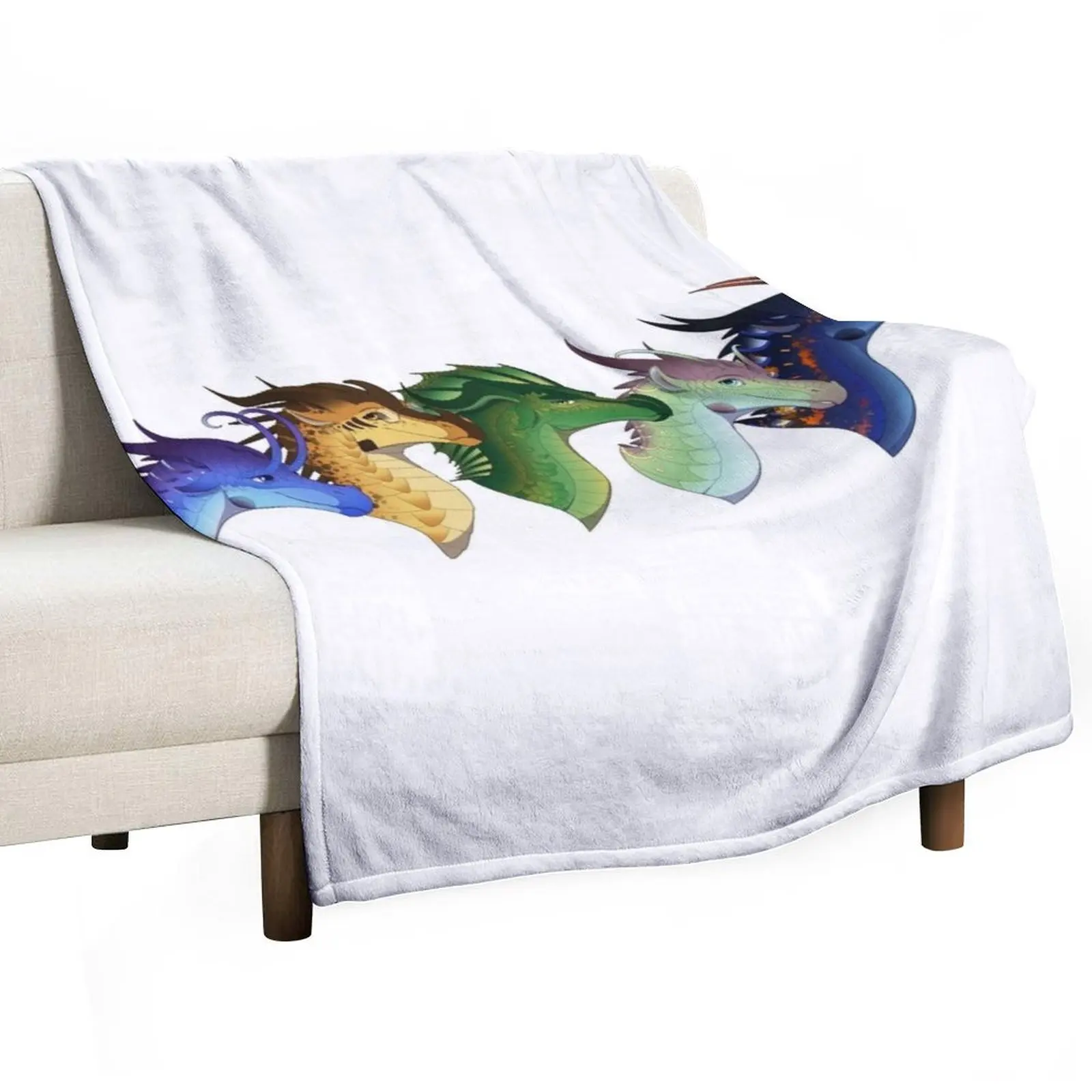 

Wings of Fire - Lost Continent Throw Blanket Summer Beddings Cute Decorative Sofas Designers Blankets