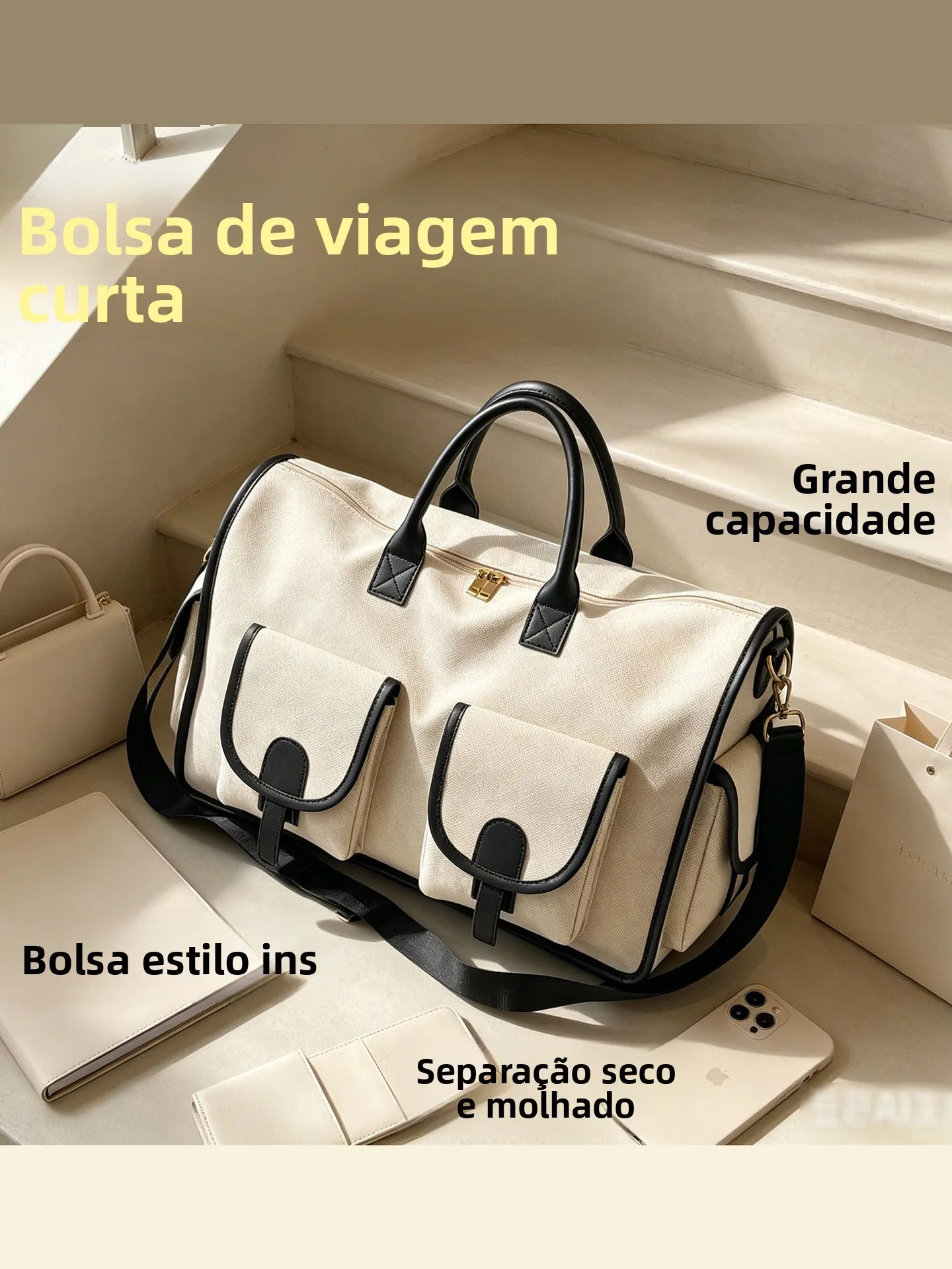 large-capacity-travel-bag-handheld-crossbody-short-trip-outing-bag-for-men-and-women-2026-new-style-nylon-foldable-shoulder-bag