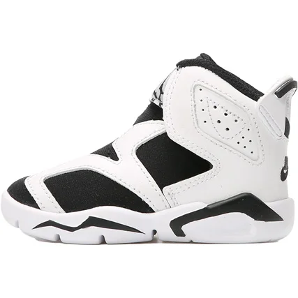 حذاء كرة السلة Nike الأصلي AIR JORDAN 6 للأطفال الصغار طبق الأصل من الفيلكرو CT4417-100 #5