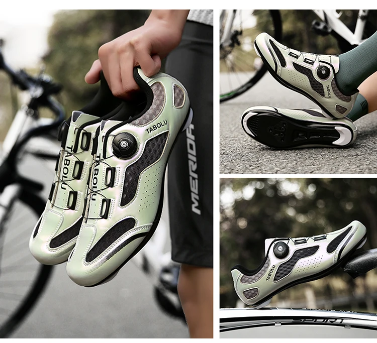 Fahrradschuhe, Atmungsaktive MTB-Schuhe für Herren und Damen, Rennrad-Sportschuhe, Flache Schuhe, Rennrad- und Mountainbike-Pedalschuhe – Detail 26