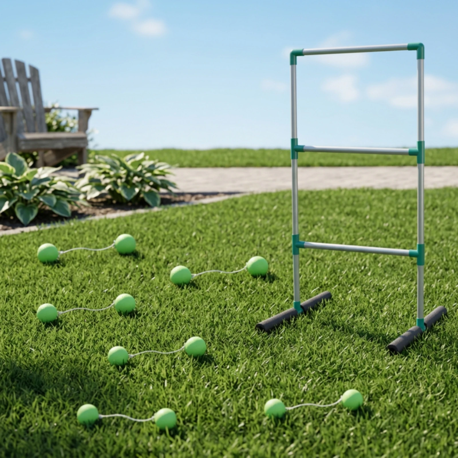 إطار سلم للعب بالماء، لعبة رمي - مراجعة Ladder Toss Set وسعره