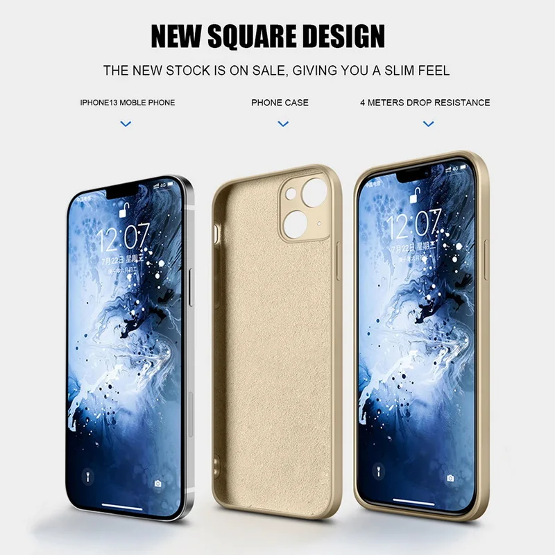 Funda de silicona para iPhone, carcasa de TPU suave de protección completa para iPhone 16, 14, 15 Pro Max, 11, 12, 13, 16 Pro