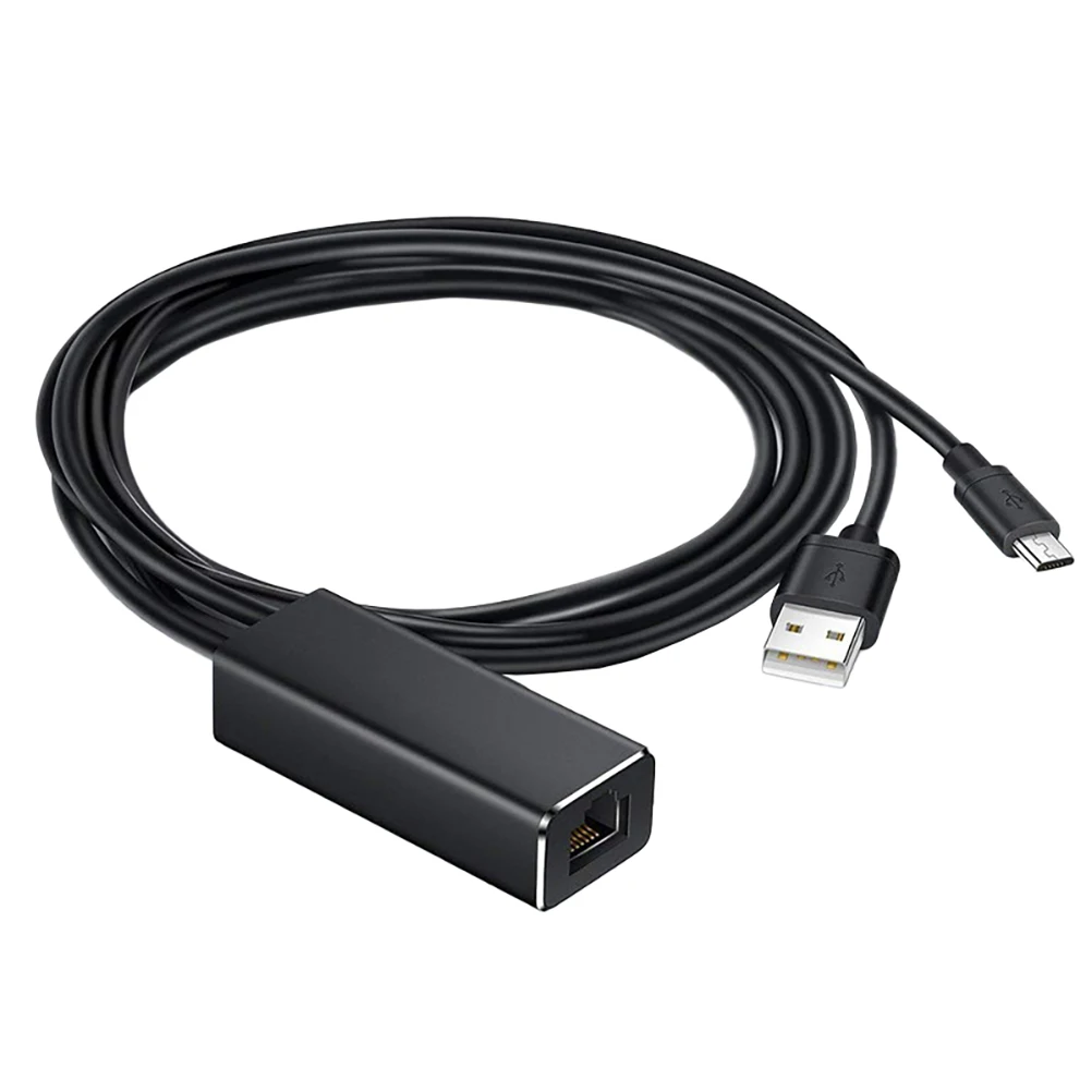

1pc USB to Ethernet Adapter Plug Play Network Card for Home Use Portable Replacement High Speed Durable Material