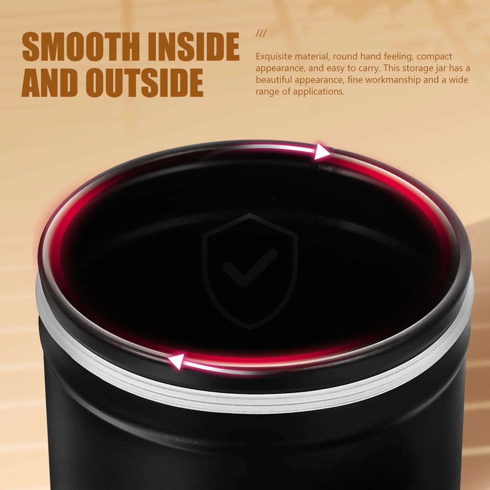 

Grain Storage Jar 1200Ml Sealing Kitchen Cereal Container For Tea Coffee Beans Dry Food Multi-Function Storage Canister