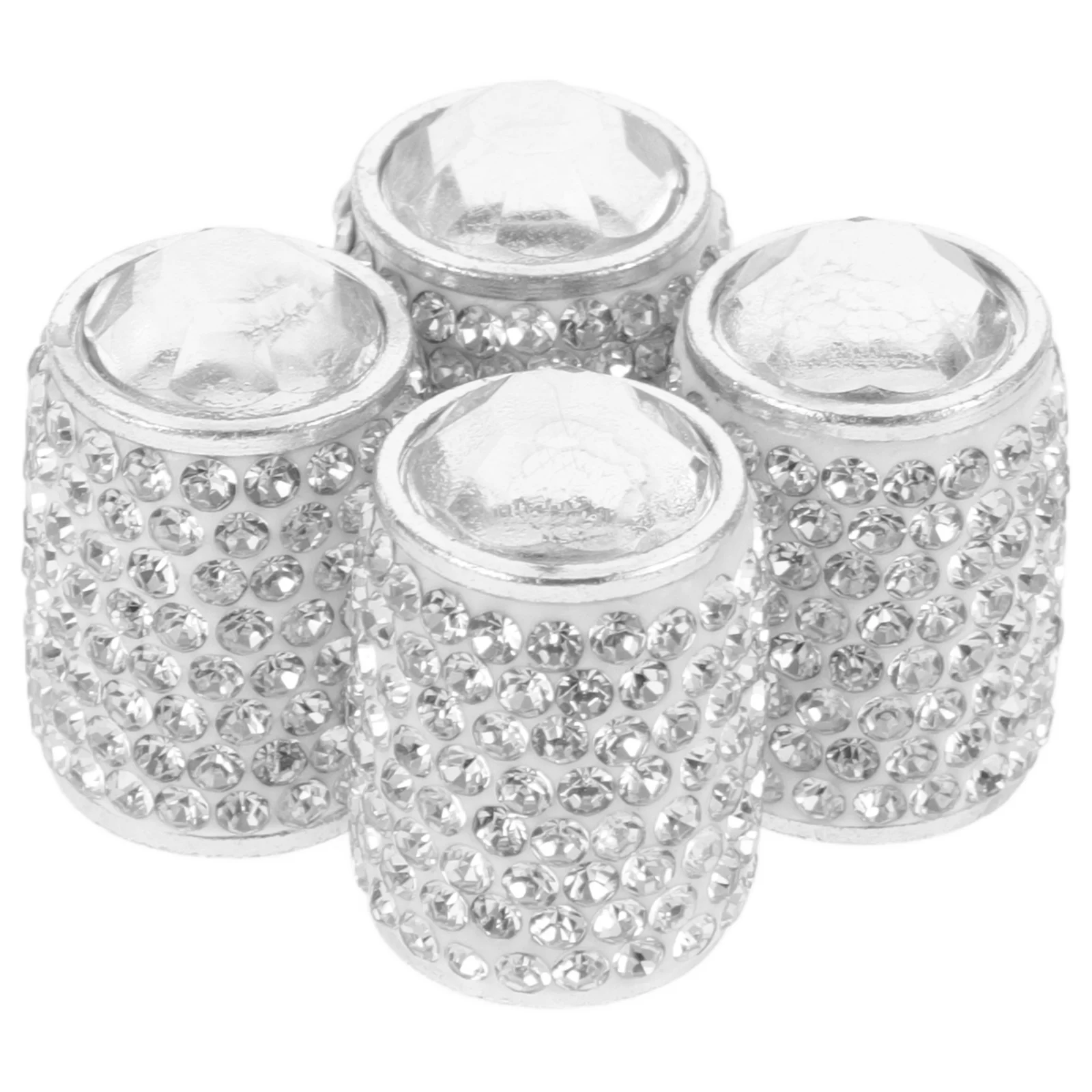 

4 Pcs Valve Cap Bling Car Accessories for Women Cute Tire Caps Rhinestone Rhinestones