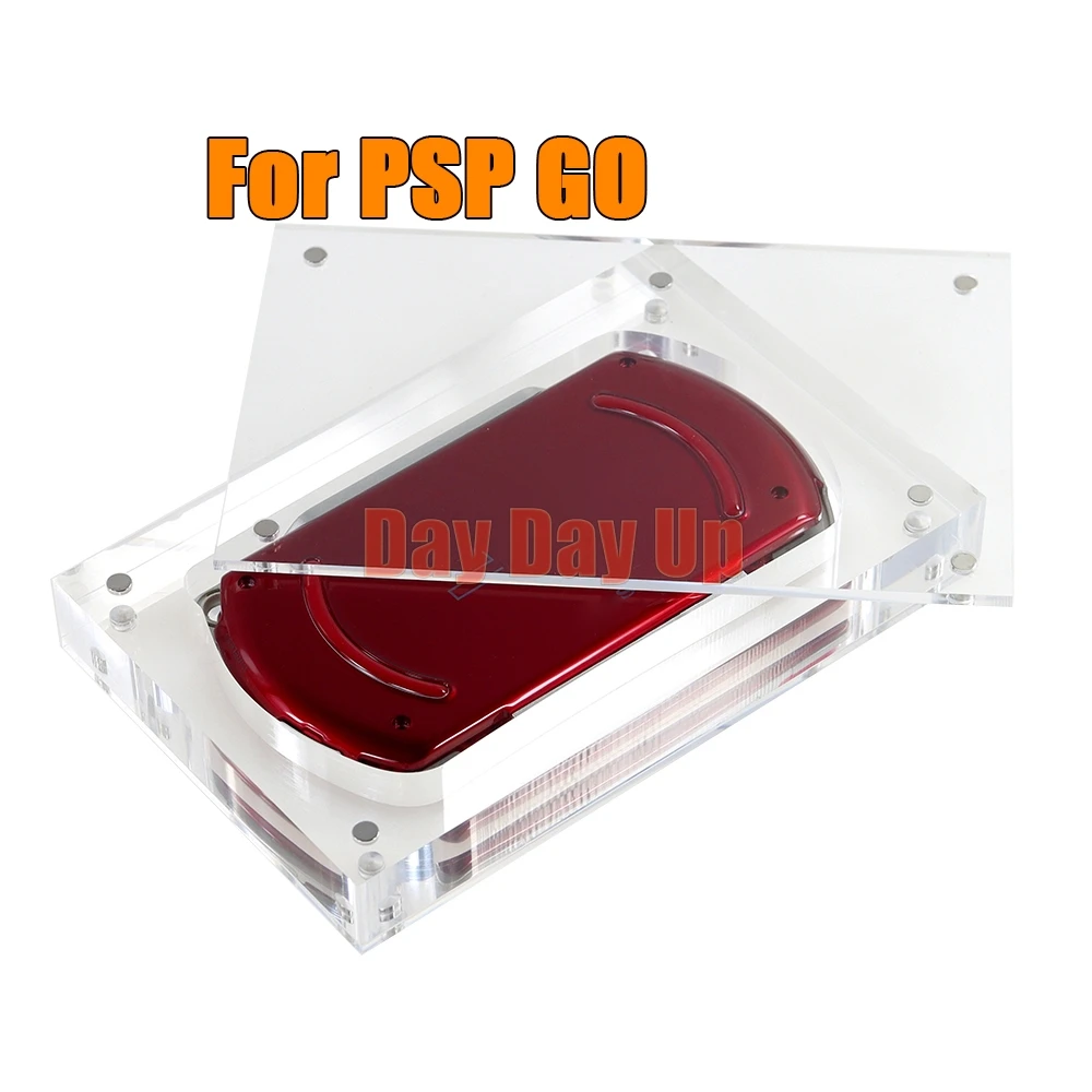 3 قطعة ل PSP GO واضح شفاف تخزين صندوق أكريليك مغناطيسي ل PSPGO لعبة وحدة التحكم غطاء شل صندوق عرض موقف