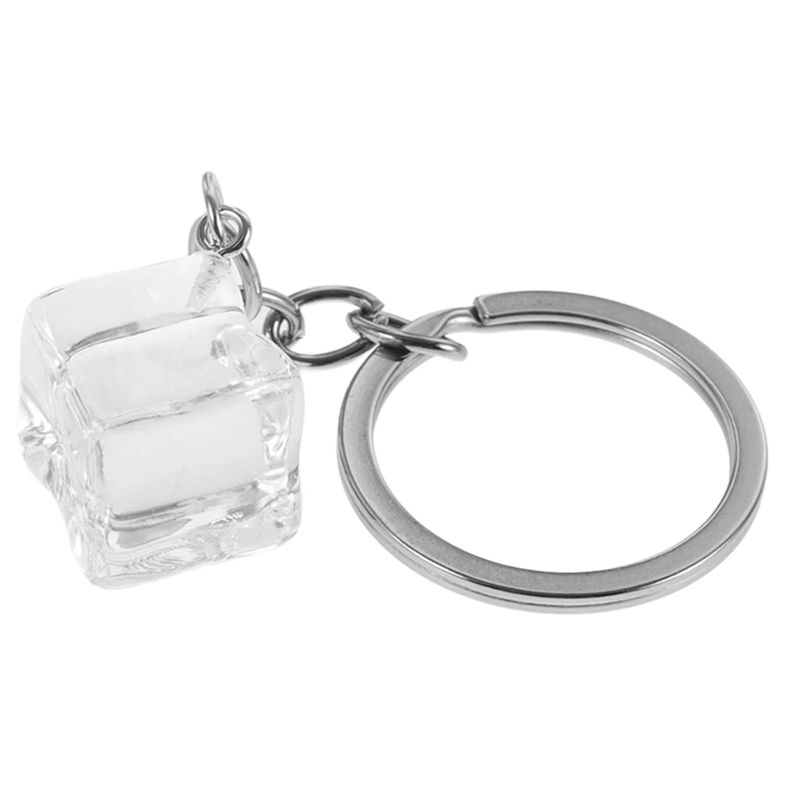 

Diamond Ice Cube Keychain Miss Keychains Stackable Trays for Freezer Alloy Iced Resin