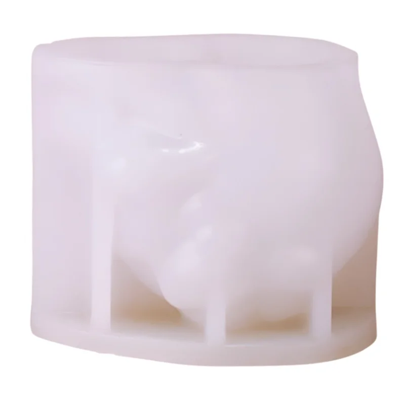 

G6-Роза Череп Свеча Форма DIY Шоколадный Торт Ручная Работа Хэллоуин Украшения Форма