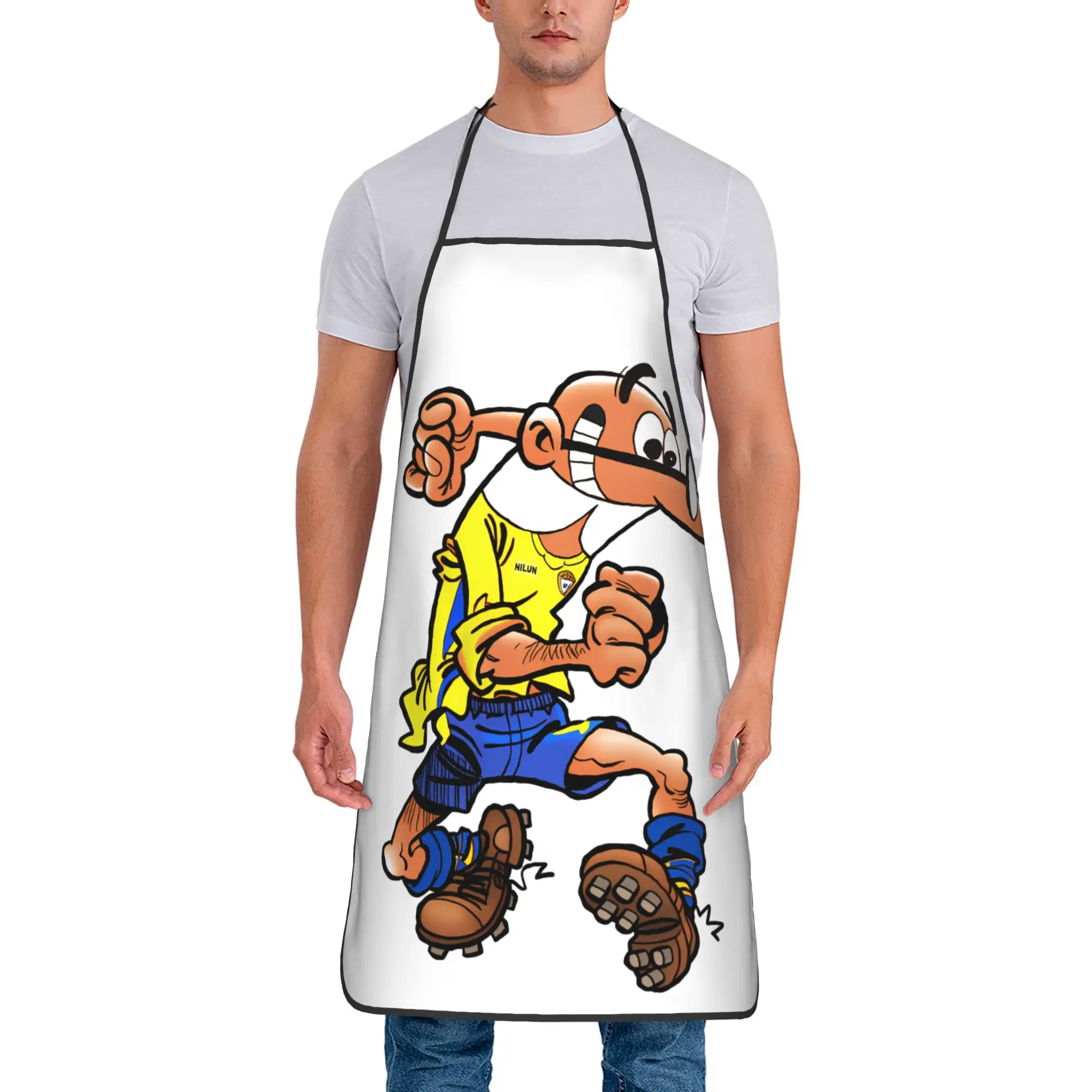 Mort & Phil Mortadelo y Filemón Apron  Cooking Fashion Kitchen Accessories Barber Restraunt Aprons without Pocket