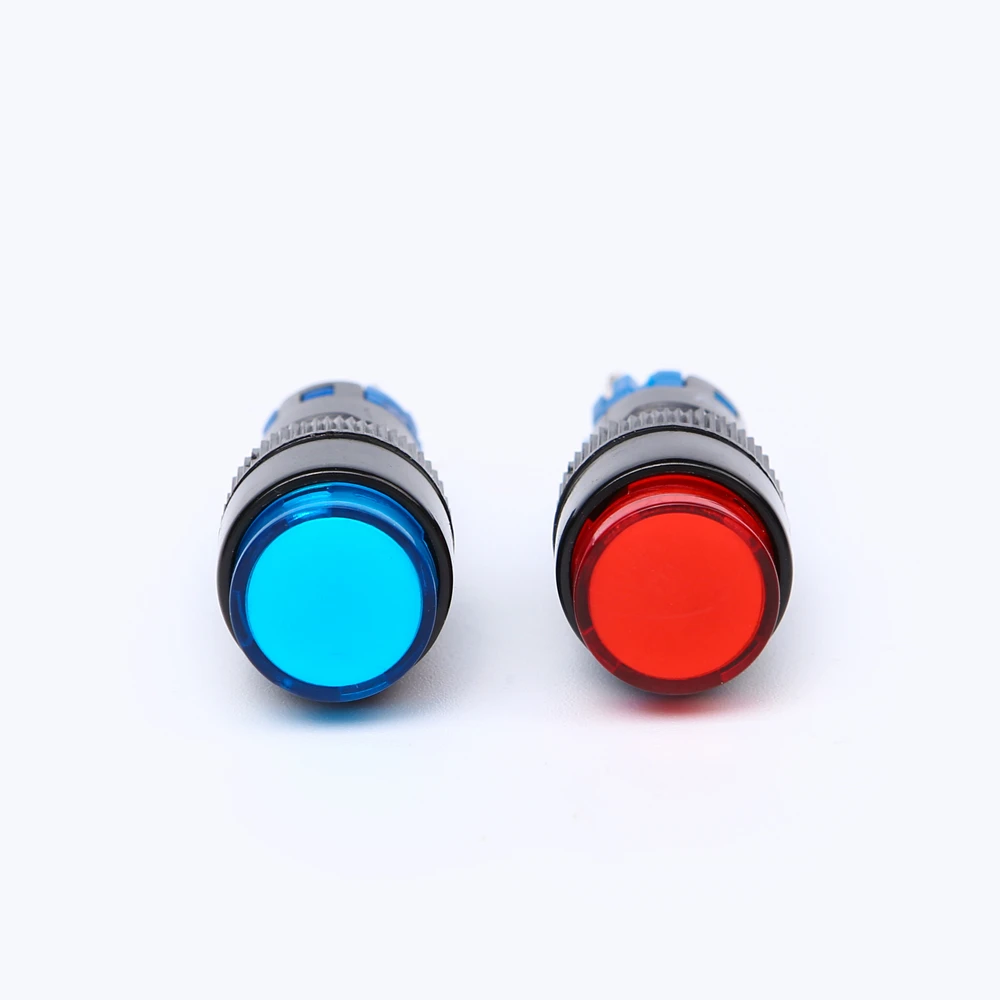 ELEWIND 12mm Plastic momentary or Latching 5 PIN terminal illuminated push button switch (PB121Y-11Z/R/12V  , PB121Y-11/R/12V)