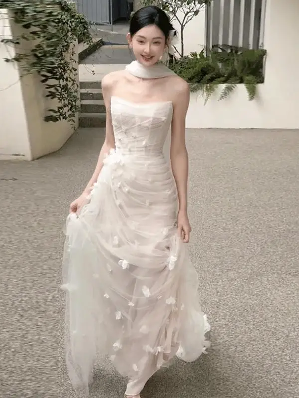 

Ele Wedding Dr 2026 New Sle Sweet Gown with Welcome Train Forest System Super Fairy Chest Wrap out Door Tailored to You