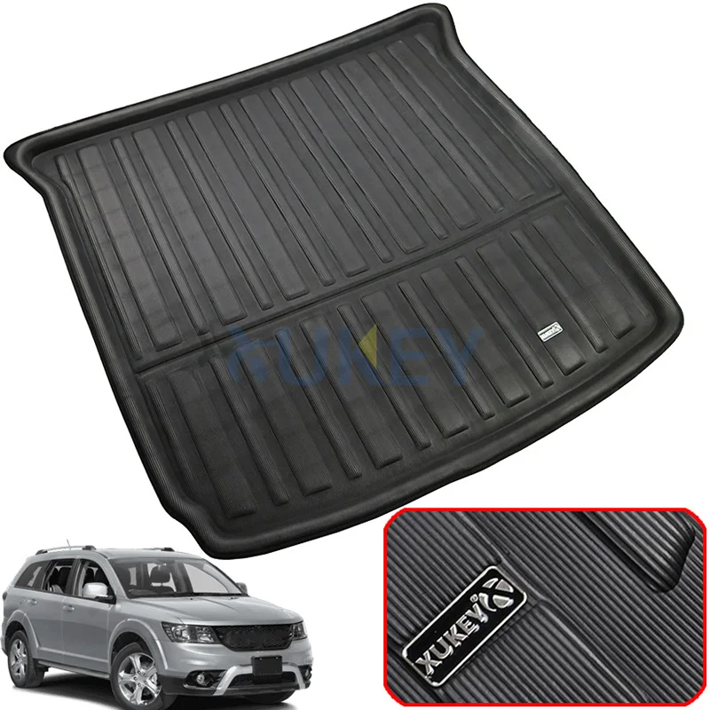 For Dodge Journey For Fiat Freemont 2009-2018 Rear Trunk Cargo Liner Mat Floor Tray Carpet 2011 2012 2013 2014 2015 2016