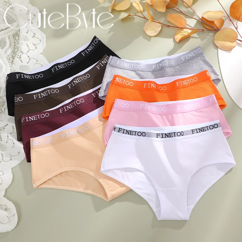 New 3Pcs Women's Cotton Briefs Letter Belt Underwear Women Panties Sexy Breathable Briefs Female Stretch Ladies Soft Lingerie - Image 4