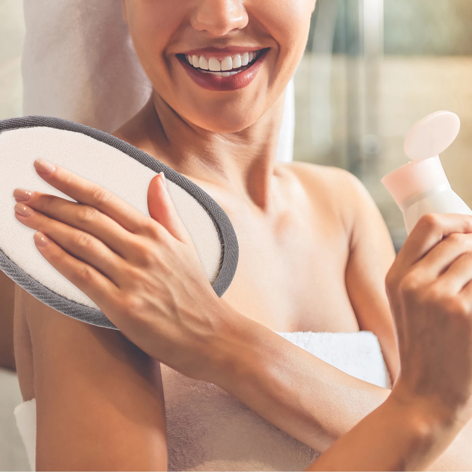 

2Pcs Loofah Bath Scrubber Quick Drying Sponge Body Washing Wipe Hanging Shower Soft Exfoliating Dead Skin Rich Foams Safe Easy