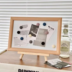 Display Board INS Magnetic Suction Whiteboard Refrigerator Sticker Display Board Tabletop Decor Desktop Message Decoration Board
