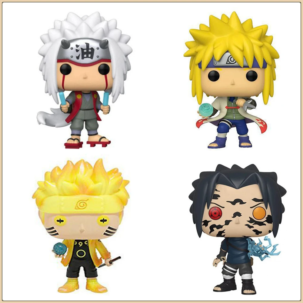 

FUNKO Pop Naruto Action Toy Figures Uchiha Madara Sasuke Hatake Kakashi Multiple Limited Editions Model Ornament Kid Xmas Gift