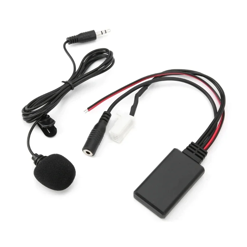 Car Wireless Stereo Line Adapter Cord With Microphone Suitable For Seamless Music Streaming & Phone Calls, Communication