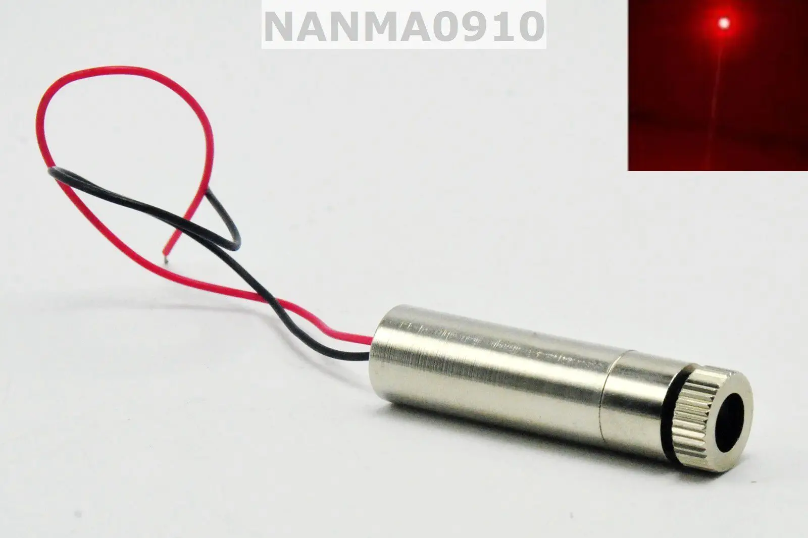 Diode laser rouge réglable focalisable, technologie DOT, lumière LED, 5V, 100mW, 650nm