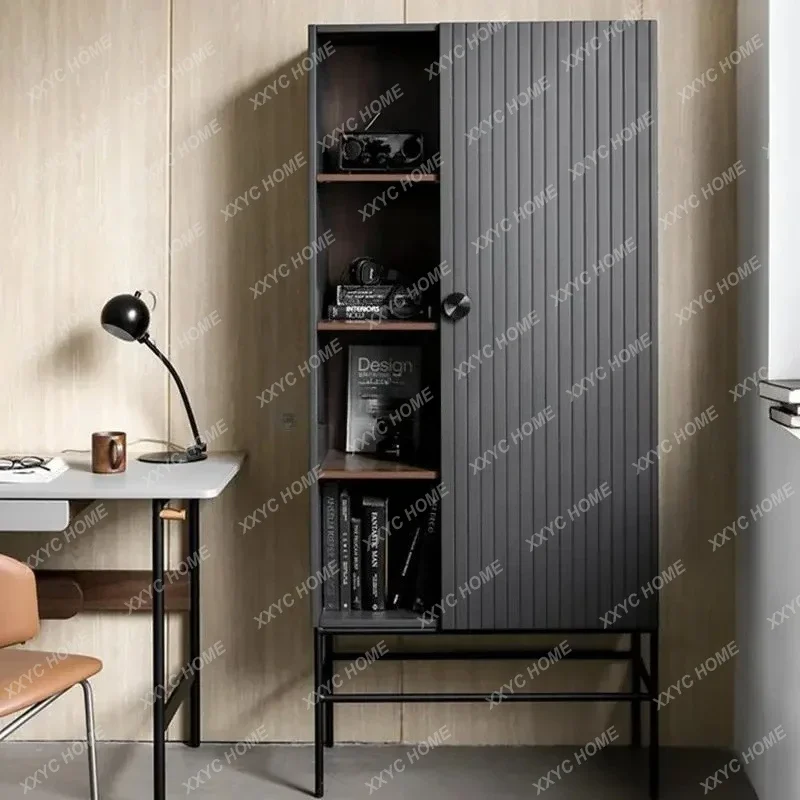 

XZZItalian dining side, storage cabinet display, bookcase Nordic simple metal open bookshelf display