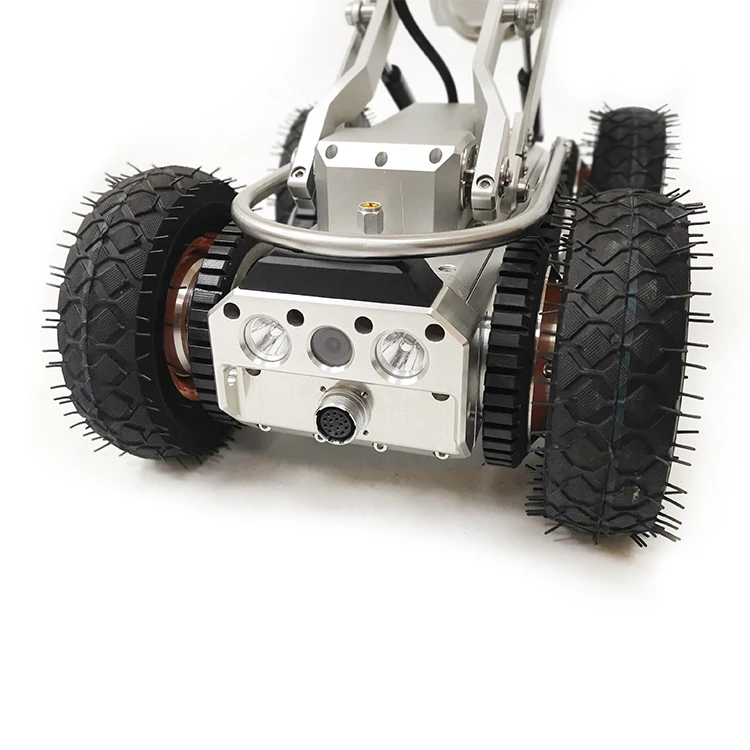 Cámara robótica del tractor de inspección de tuberías CCTV de línea de tubería de alcantarillado impermeable IP68 con informe de inspección