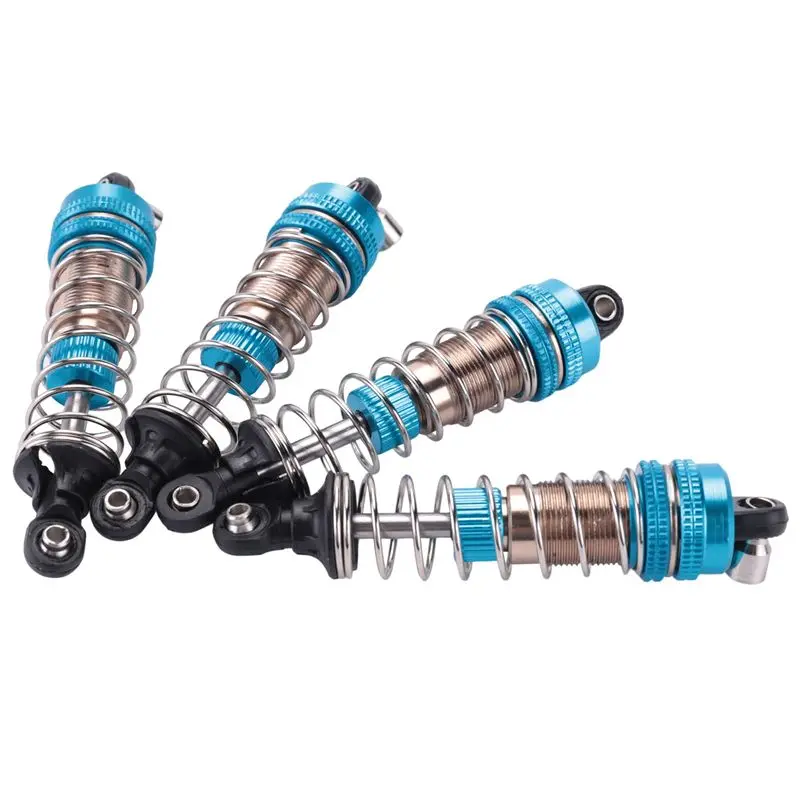 

4 шт. металлических амортизаторов для Xinlehong Q901 Q902 Q903 9130 9135 9136 9137 9138 Hosim 1/16, запчасти для тюнинга радиоуправляемых машин