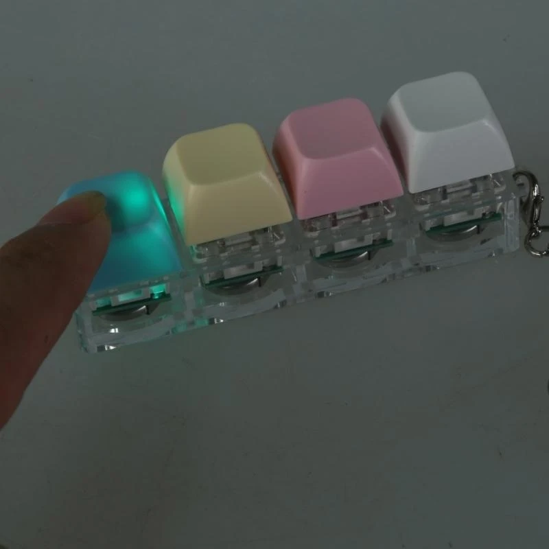 Colorful RGBs Lighting Keyboards Switches Sampler Plastic Switches Testing Tool for Gamers and Typists 