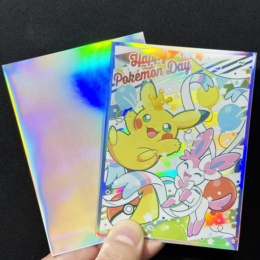 60PCS Foil PIkacuu Card Sleeve Holographic Happy Day PTCG Standard Size Card Protectors Table Game Protective Cover 67x92mm - AliExpress 26 60PCS Foil PIkacuu Card Sleeve Holographic Happy Day PTCG Standard Size Card Protectors Table Game Protective Cover 67x92mm - AliExpress 26