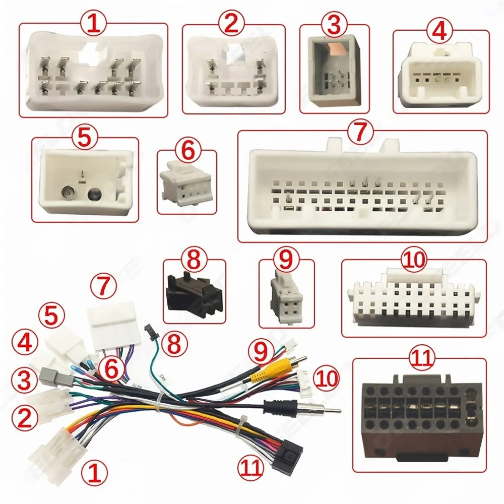 Car Android Harness Adapter CAN Bus Decoder ACM Head Unit Connector Cable for Subaru Forester 2023